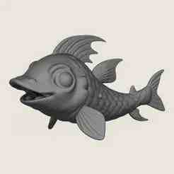 Fish 02 Print Ready 3D Model
