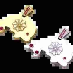 FISH 3D GOLD PENDANT  3d printable model