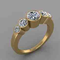 Five Stone Engagement Ring