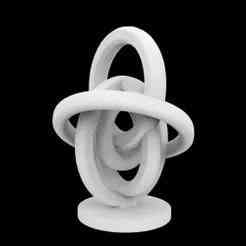 Floating Ring Sculpture 3D Printable Model