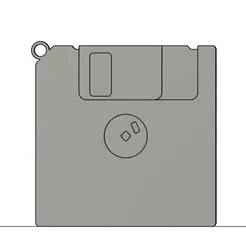Floppy Disc Keychain