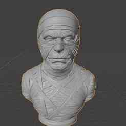 Free Mummy Bust - Wrapped in Ancient Bandages