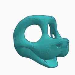 Furry anthro canine head base