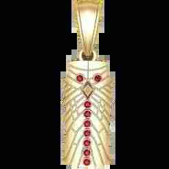 Geometric Armor Pendant