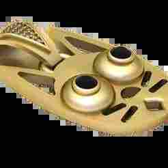 Gold Cat Face Pendant 3D Model  Printable