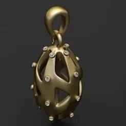 Golden Egg Pendant