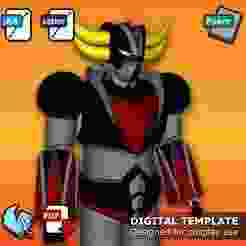 Grendizer / Goldrake Full Armor – Pepakura 3D Template