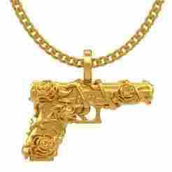 Gun pendant charm