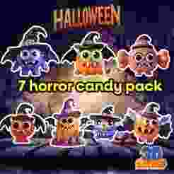 Halloween Cute Monster Candy Set