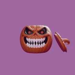 🎃 Halloween Pumpkin with Lid - Candy Holder