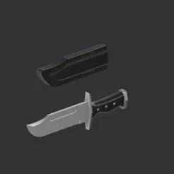 Halo 3 ODST Buck's Combat Knife with Sheath