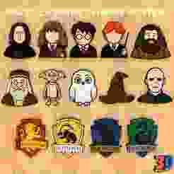 HARRY POTTER " 2 " KEY RINGS PACK