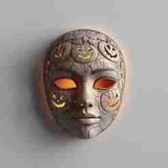 Haunted Pumpkin Face Light