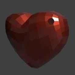 heart keychain/heart pendant/STL,OBJ.