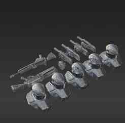 High-Tech Mech Upgrade Kit - Custom Bits for 32mm Tabletop Wargames