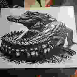 hueforge CROCO 20x16cm