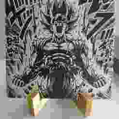 Hueforge Goku manga style without AMS