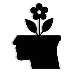 Human head as a flower pot 1 - 2D/3D Wall Art STL+SVG For CNC Router, Plasma, Waterjet, Laser & 3D Printer