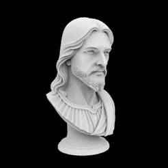 Jesus Bust Sculpture 3D Printable Mo
