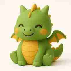 🐉 Kawaii Dragon Keychain - 2 Variants