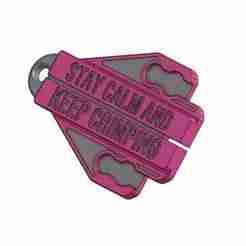 KEEP CALM KEEP CRIMPING KEYCHAIN
