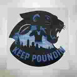 Keep Poundin' Carolina Panthers Hueforge