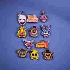 KEY CHAIN / KEY RINGS : FIVE AT NIGHT AT FREDDY'S 2