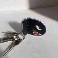 keychain FLEXIBLE inspired by Bullet Bill!