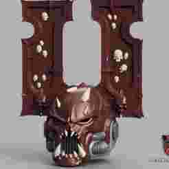 Korne Berseker Space Marine 2 PVP Update Chaos Helmet 1:1 Replica Cosplay