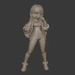Kung Fu Lady Standing – Martial Arts Warrior 3D Print Model