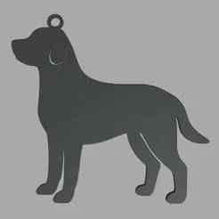 Labrador Retriever Dog Key Ring // Design 01