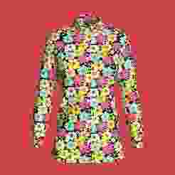Ladies Print Shirt  | Marvelous / Clo3d / obj / fbx