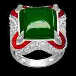 Large Cabochon Stone Cocktail Ring