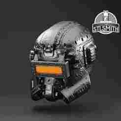 Leadbelcher Helmet Eaglestrike Halo Life Size Prop STL