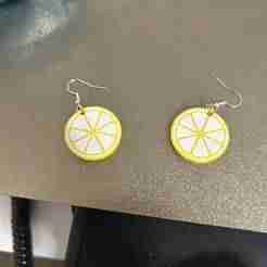 Lemon Slice Earrings