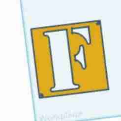 LETTER F STENCIL