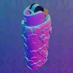 LIGHTER SLEEVE - ROCK HEXAGONS