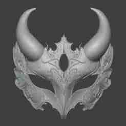 Lilac Devil Masquerade Mask