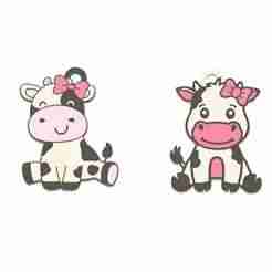 Lola Cow Keychain