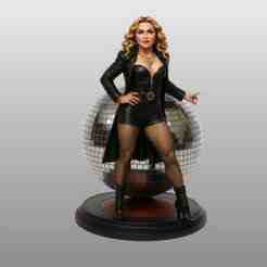 Madonna Realistic 3D Figure with Solid Base - Sculpture Collection Style