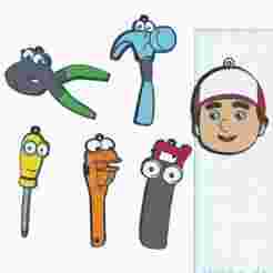 Manny keychains at work