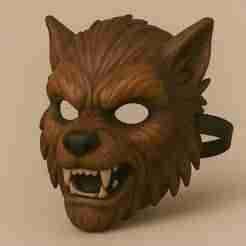 Mascara hombre lobo, disfraz,