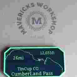 Maverick's Trail Badge Tin Cup pass TinCup St Elmo Colorado