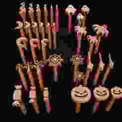 Megapack 2 Halloween Pointillism Tools - 36Pieces / 10 Different Shapes