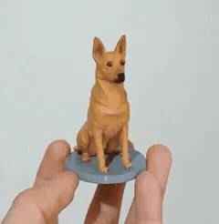 Mestizo Dog Figure and keychain