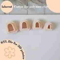 Mini Ghost basic pollymer clay cutter
