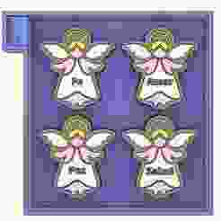 Mold for angel candles with wishes