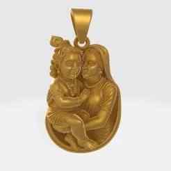 Mother Baby Pendant Keychain N2