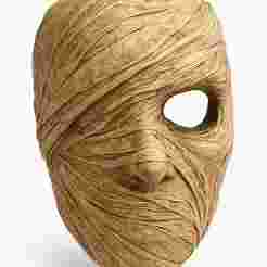 Mummy Horror Mask - Realistic Collectible Prop