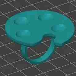 Nail painting palette